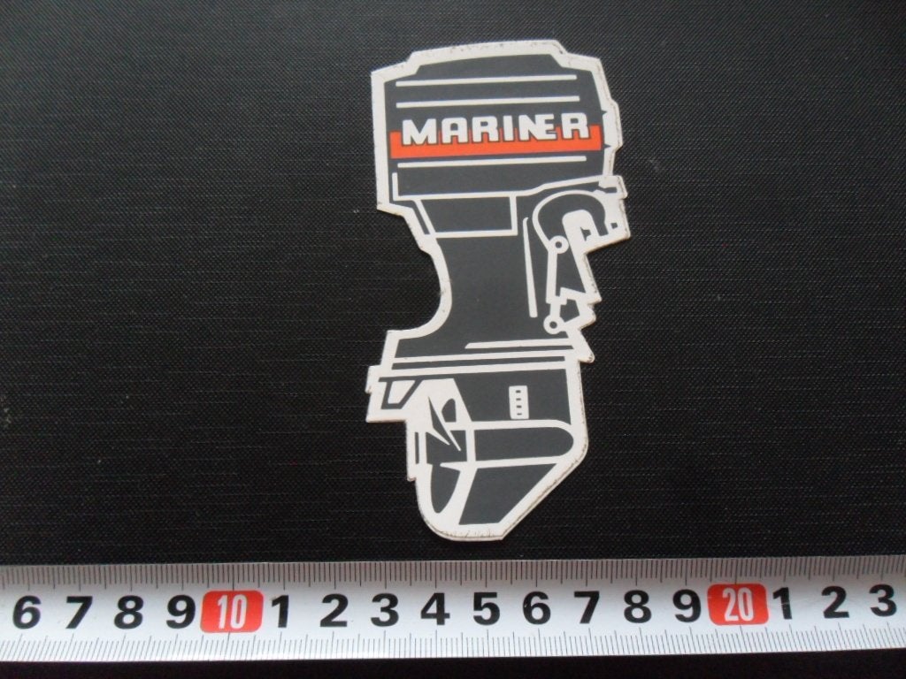 sticker buitenboordmotor  MARINER  *, Ophalen of Verzenden, Zo goed als nieuw