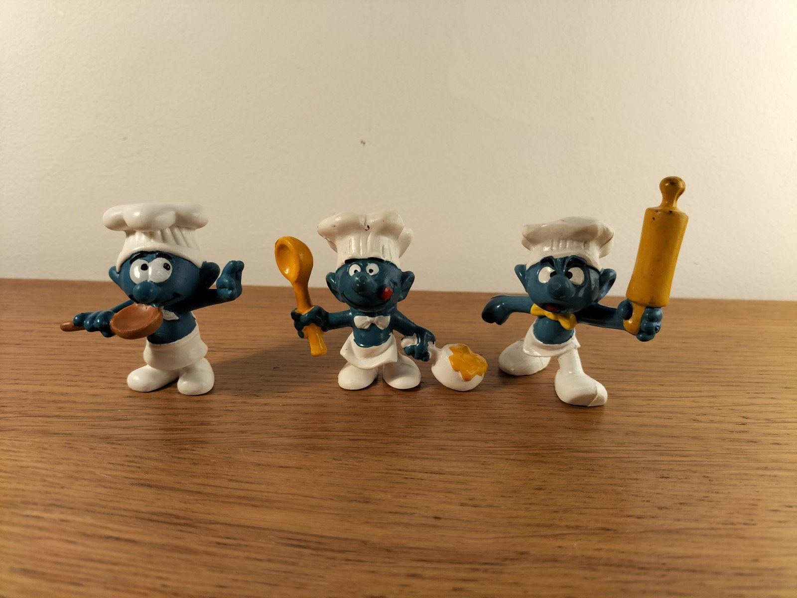 Drie kok smurfen, Ophalen of Verzenden, Zo goed als nieuw, Verschillende Smurfen