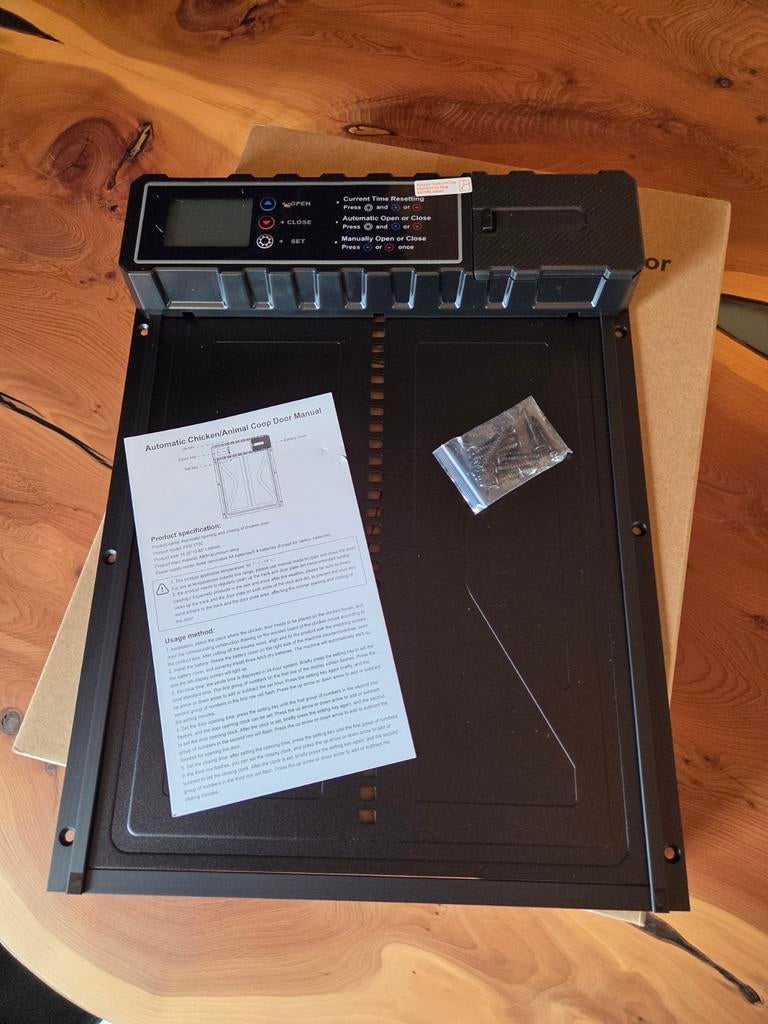 Nieuw! Automatisch kippenluik met timer (op batterijen), Ophalen of Verzenden