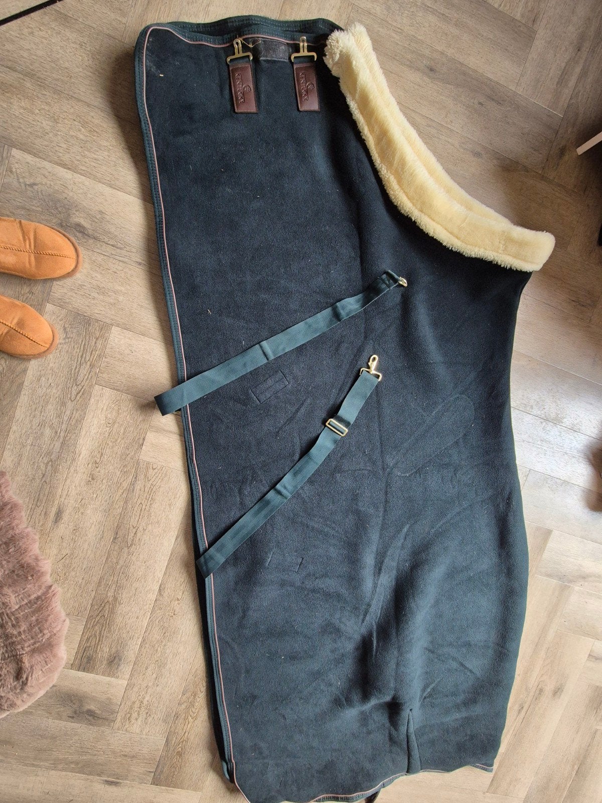 fleece/wol deken kentucky, Zweetdeken, Ophalen of Verzenden, Zo goed als nieuw, Groen