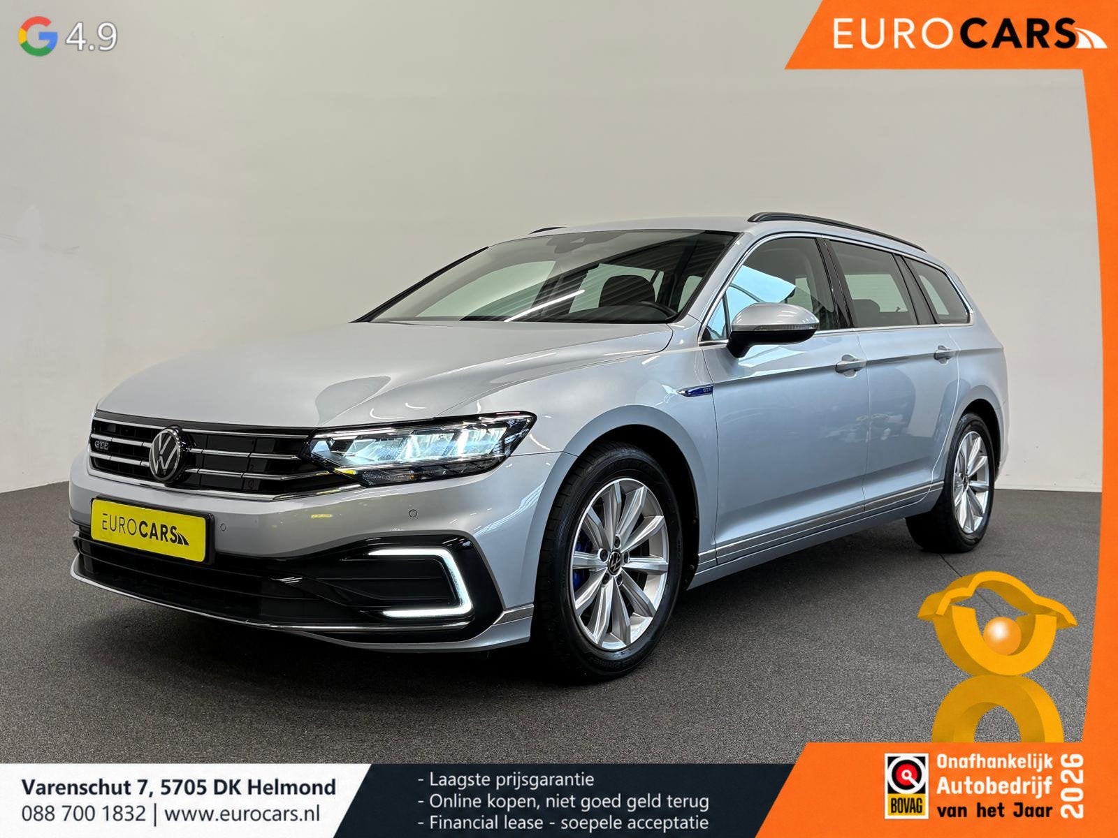Volkswagen Passat Variant 1.4 TSI PHEV GTE Business Airco EC, Dealer onderhouden, Stof, Gebruikt, Plug-in hybride