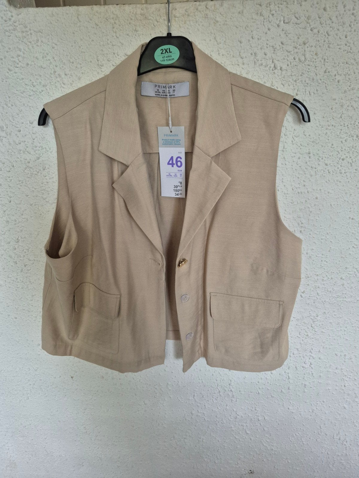 Primark Gilet Beige Maat 46, Primark, Ophalen of Verzenden, Nieuw