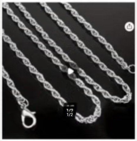 ketting., Sieraden, Tassen en Uiterlijk, Ophalen of Verzenden, Nieuw, Zilver, Overige materialen