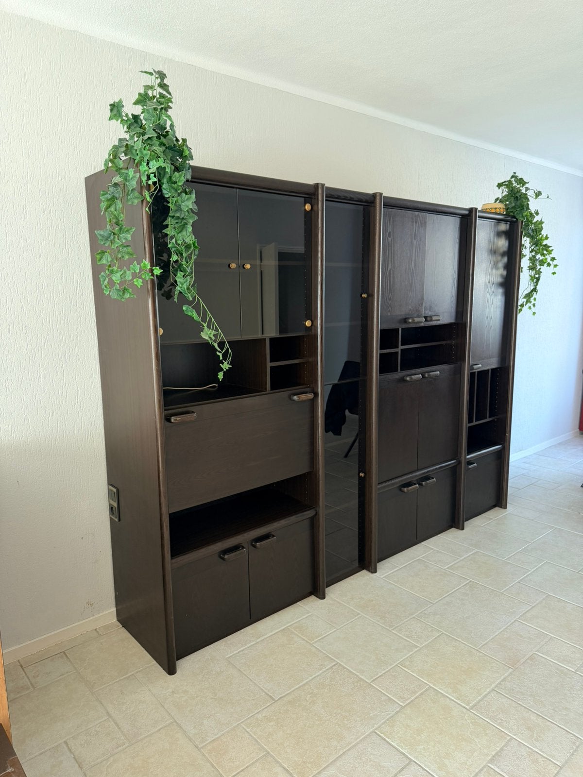 Grote complete modulaire wandkast met ingebouwde elektra, Huis en Inrichting, Kasten | Wandmeubels, Ophalen, 250 tot 300 cm, Gebruikt