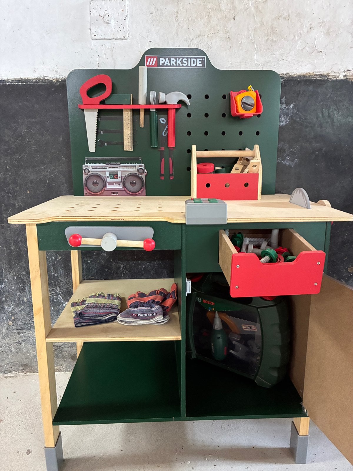 Parkside werkbank hout, Ophalen, Gebruikt