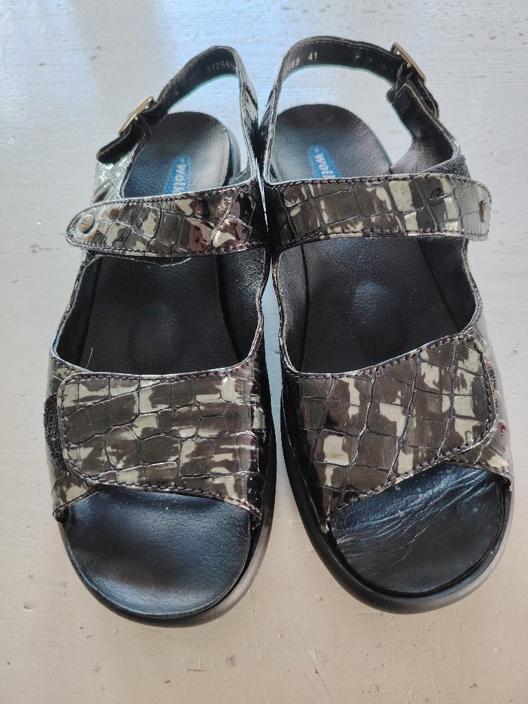 Damessandalen,Wolky, Wolky, Zwart, Gedragen, Sandalen of Muiltjes