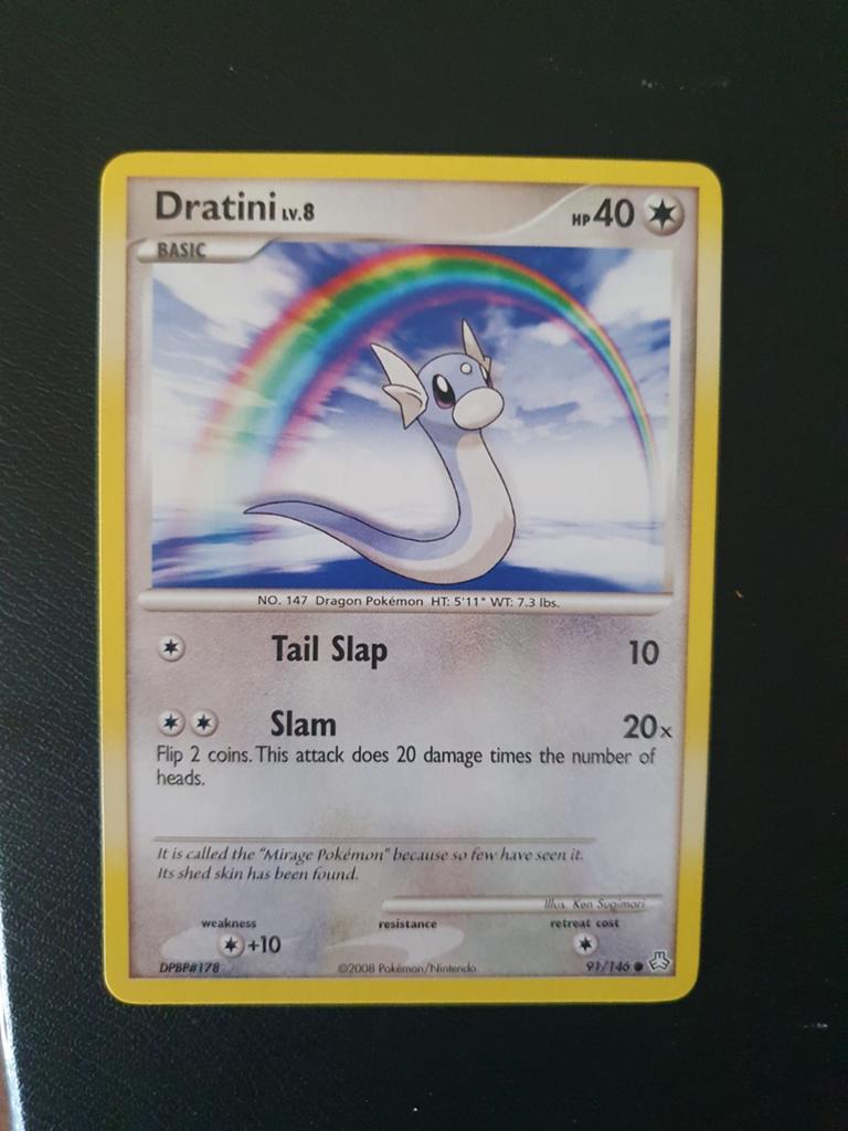 Dratini 91/146 pokemon kaart, Ophalen of Verzenden, Zo goed als nieuw