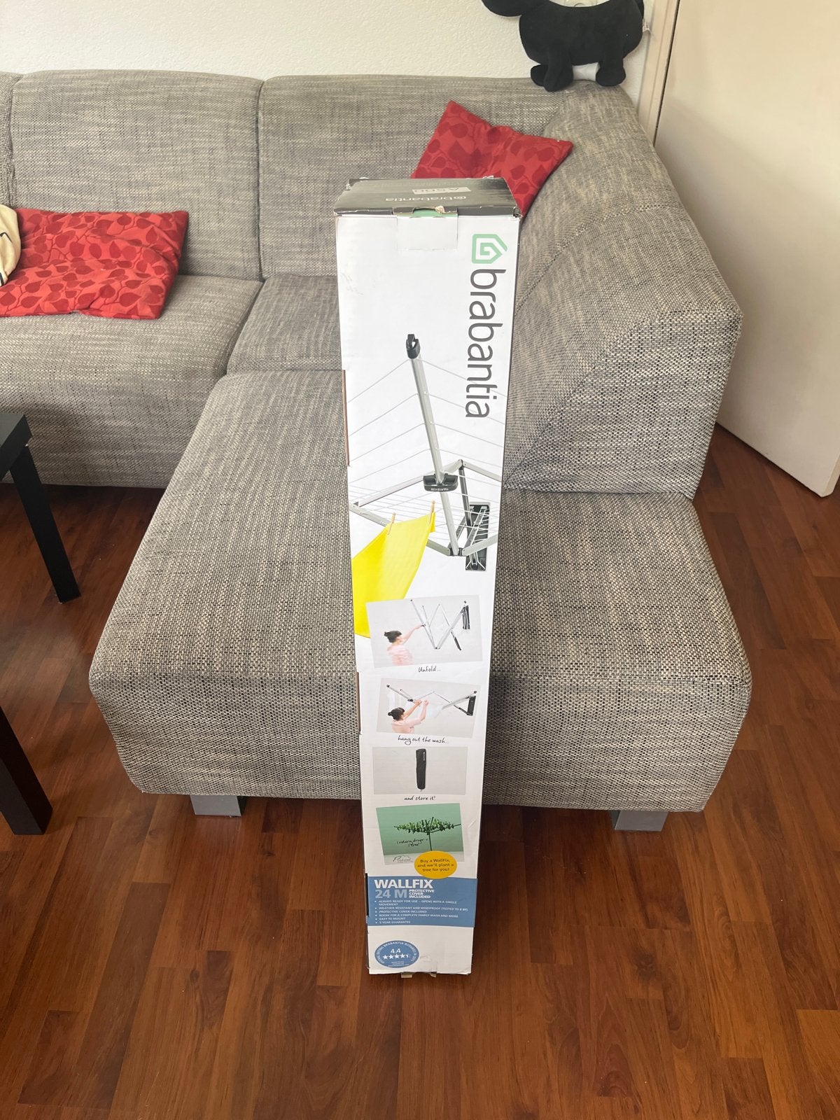 Brabantia Wallfix Wanddroogrek 24 meter, Tuin en Terras, Droogmolens en Wasrekken, Ophalen, Nieuw