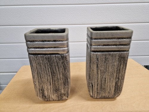 bloempotten grijs zwart zilver kleurig, Ophalen of Verzenden, 'T Olde Gre-j, Info@toldegrej.nl, Endepoelstraat 20f Didam