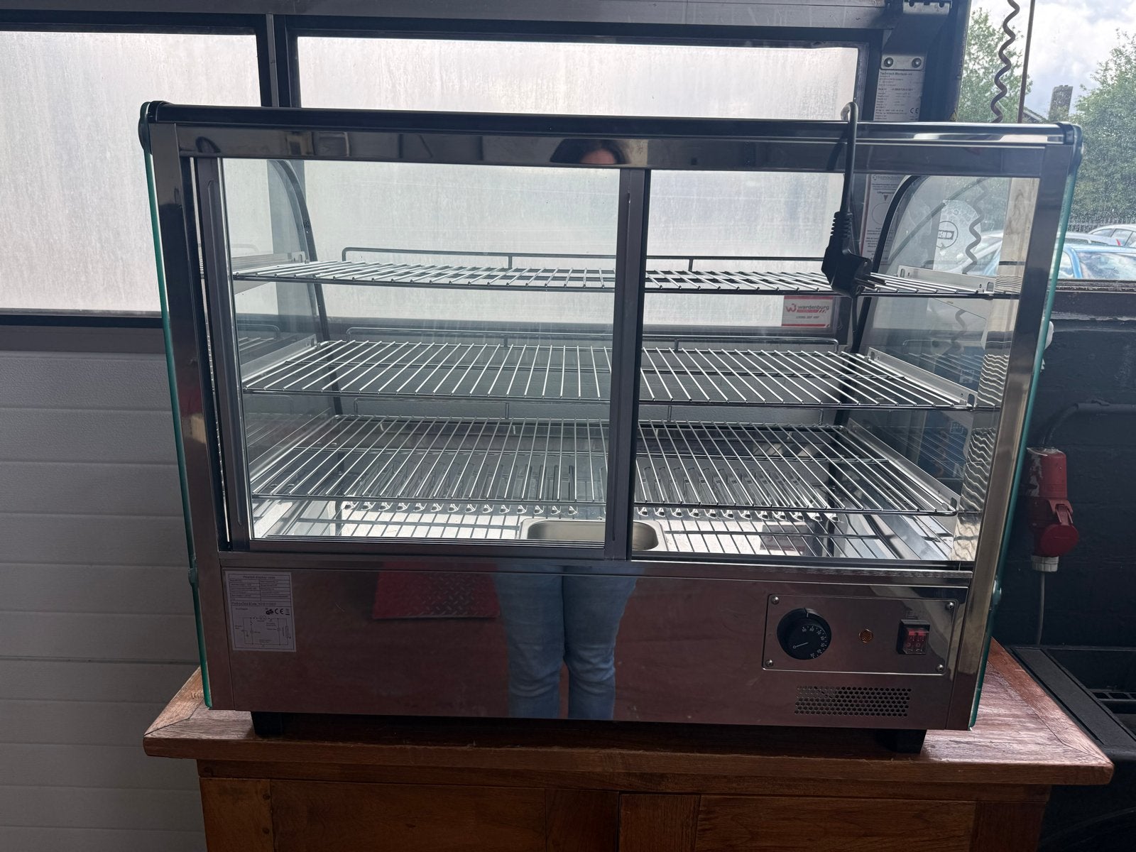 Horeca Vitrine Warmhoudvitrine 85x50x67 cm, Ophalen, Gebruikt, Barinrichting