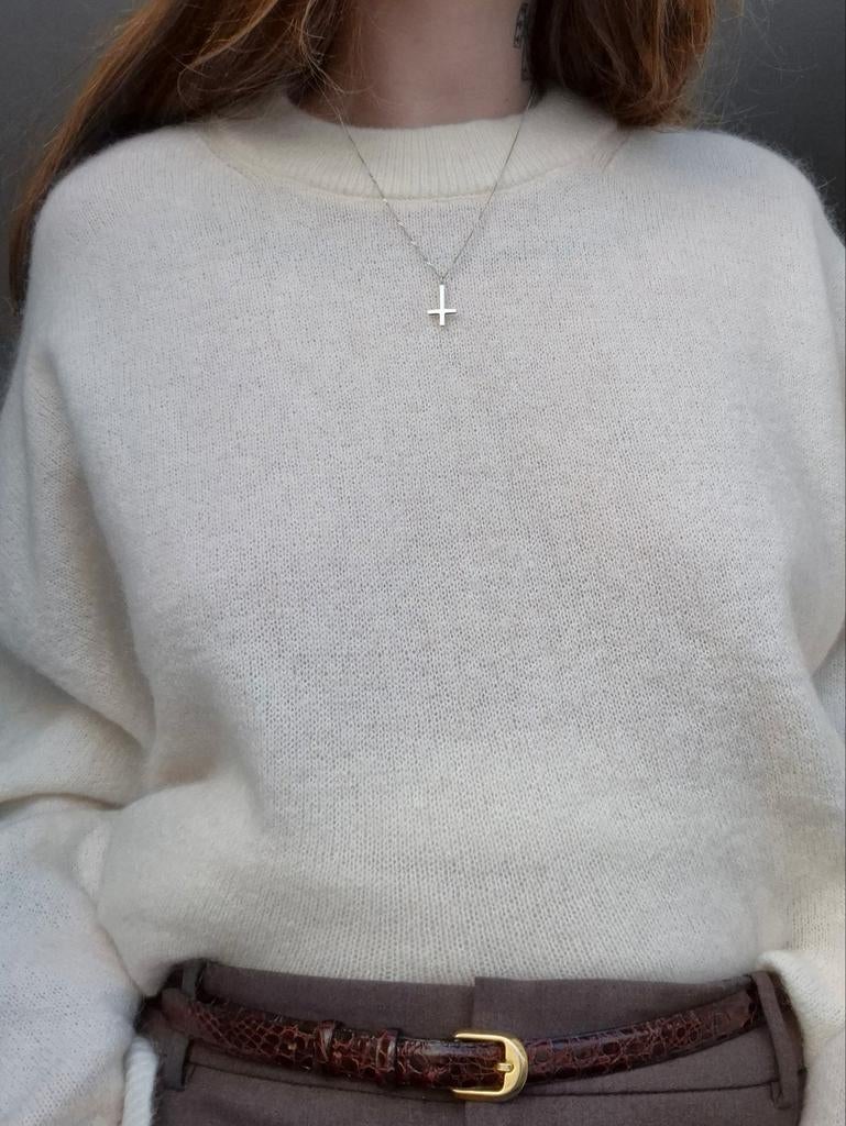 H&M Premium Selection mohair trui, Kleding | Dames, H&M, Wit, Maat 46/48 (XL) of groter, Nieuw