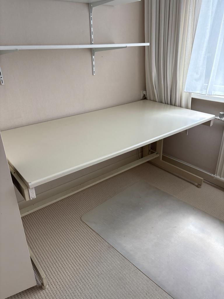 Zwaar bureau h74xd80xb160, Huis en Inrichting, Industrieel, Ophalen, Gebruikt