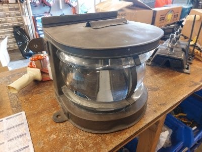 Messing Mastlicht (H:25 cm)