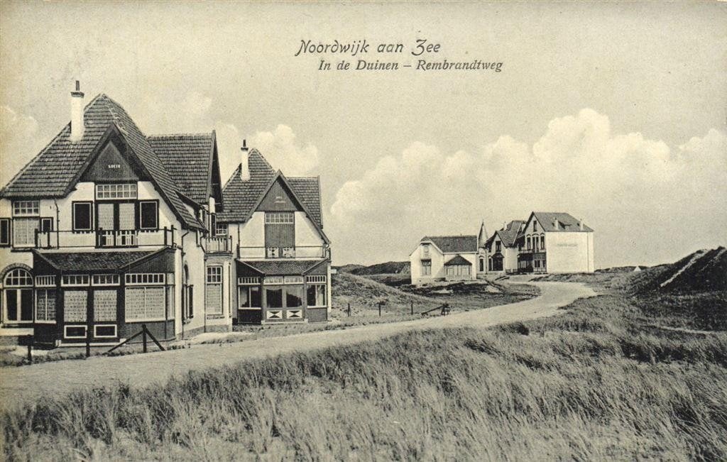 Noordwijk aan Zee, In de Duinen - Rembrandtweg - ongelopen, Verzenden, 1920 tot 1940, Ongelopen, Zuid-Holland