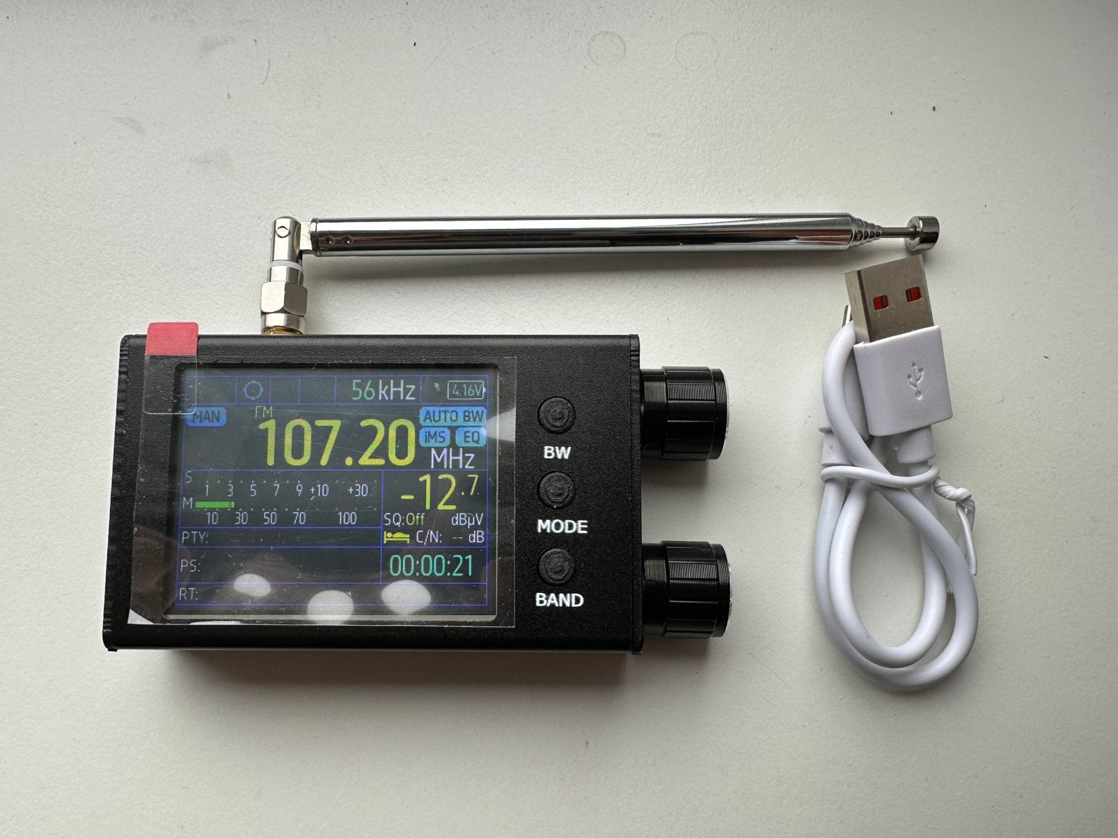 Tef tuner 6686 FM/LW/MW/SW radio - Aluminium behuizing, Audio, Tv en Foto, Ophalen of Verzenden, Nieuw