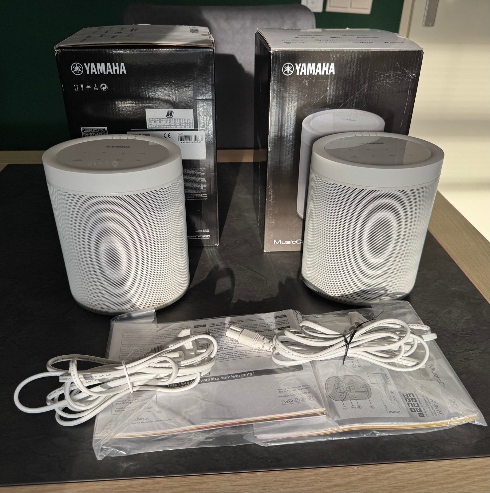 Yamaha Musiccast WX-021 wit, set van 2, in zeer goede staat, Slimme speaker, Bluetooth, Yamaha, Ophalen of Verzenden