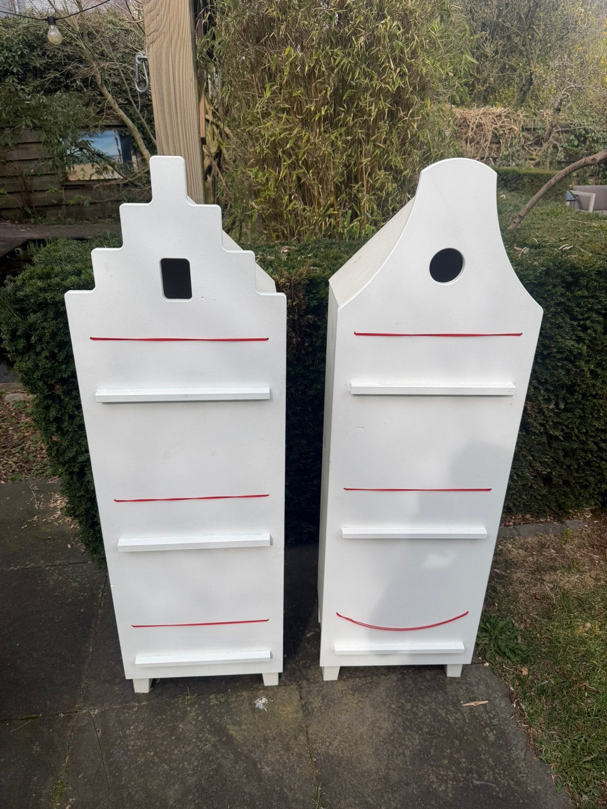 2 x kast in de vorm van Hollandse huisjes, Ophalen, Minder dan 75 cm, 105 cm of meer, Zo goed als nieuw