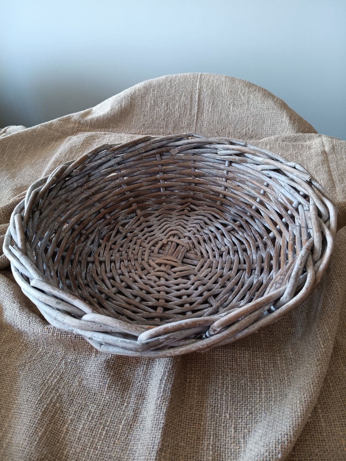 rotan mand, Ophalen of Verzenden, Rond, Riet
