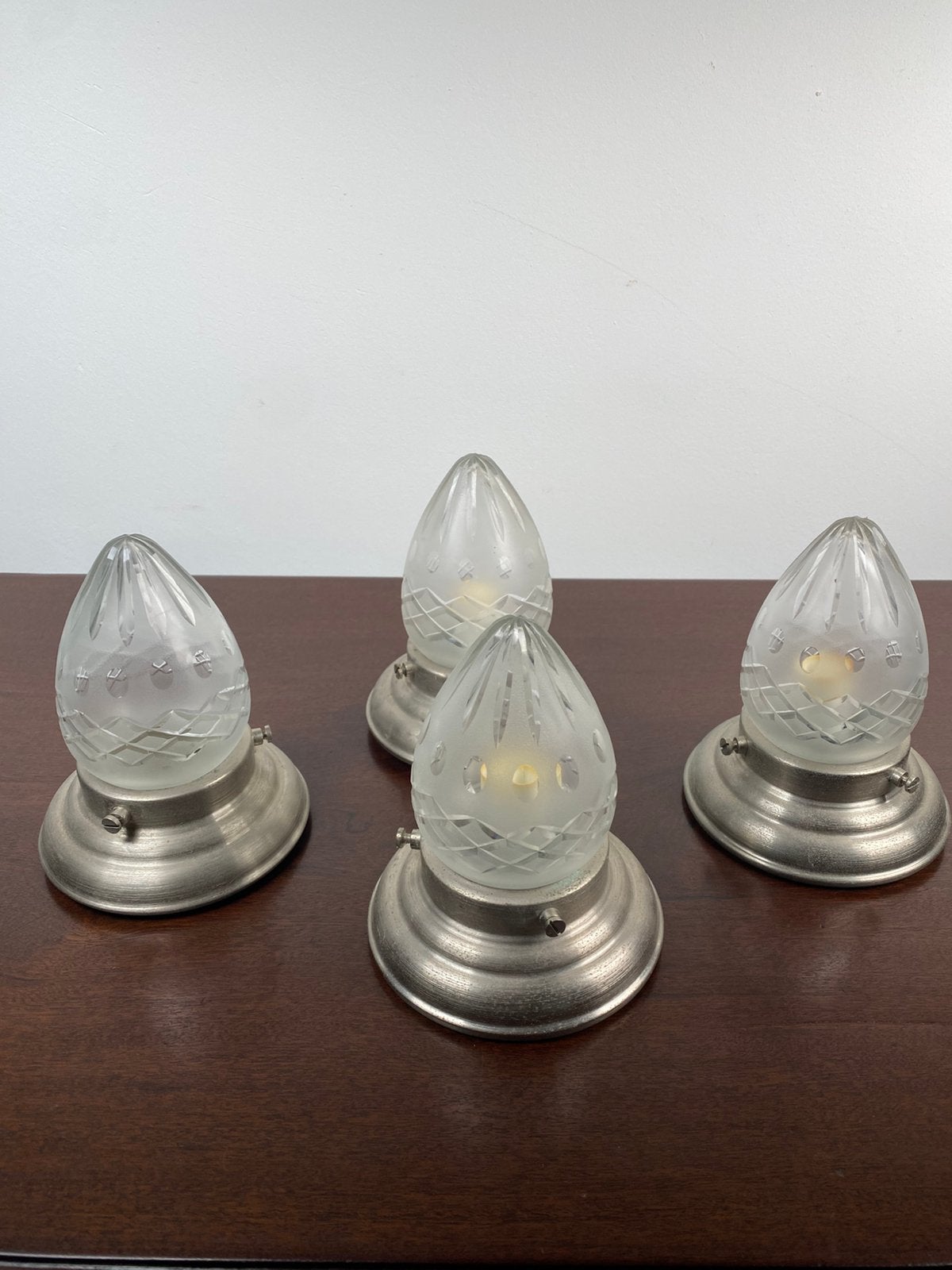 Vier geslepen lampen, Ophalen of Verzenden