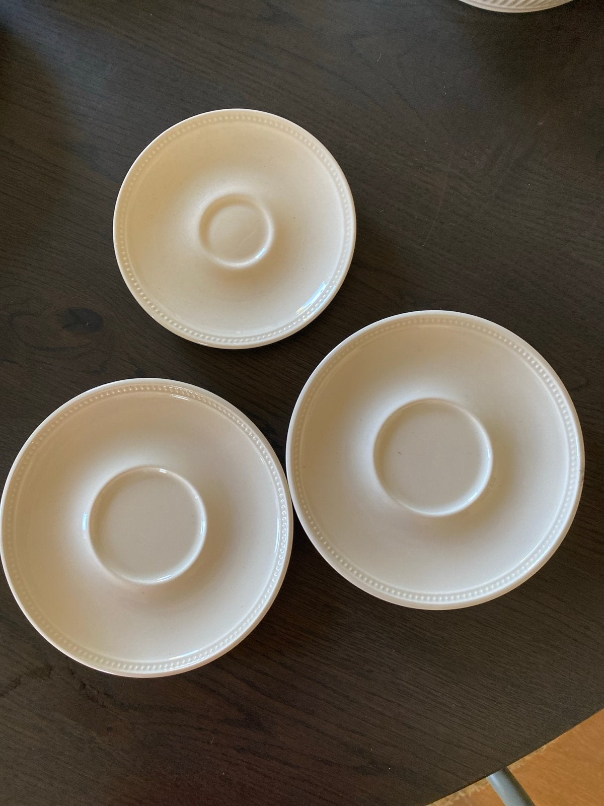Wedgwood Windsor schotels voor soepkommen en kopjes, Huis en Inrichting, Keuken | Servies, Gebruikt, Ophalen of Verzenden, Kop(pen) en/of Schotel(s)
