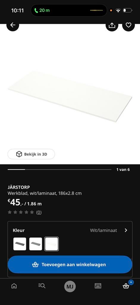 Jarstop aanrechtblad, Ophalen of Verzenden, Zo goed als nieuw, Mdf, Plinten