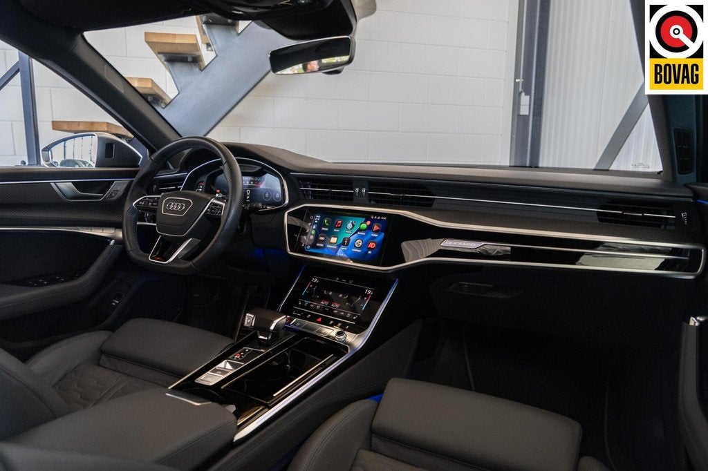 Audi RS6 Avant TFSI quattro | Pano | B&O | Carbon | BTW | Au, Auto's, Audi, Met garantie (alle), 600 pk, Leder, Vierwielaandrijving