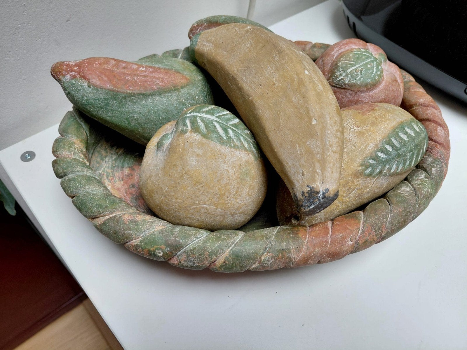 decoratieve fruitmand aardewerk, Ophalen of Verzenden, Gebruikt