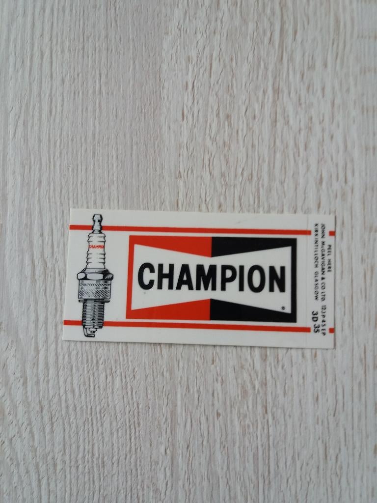 sticker CHAMPION, Ophalen of Verzenden, Zo goed als nieuw, Merk