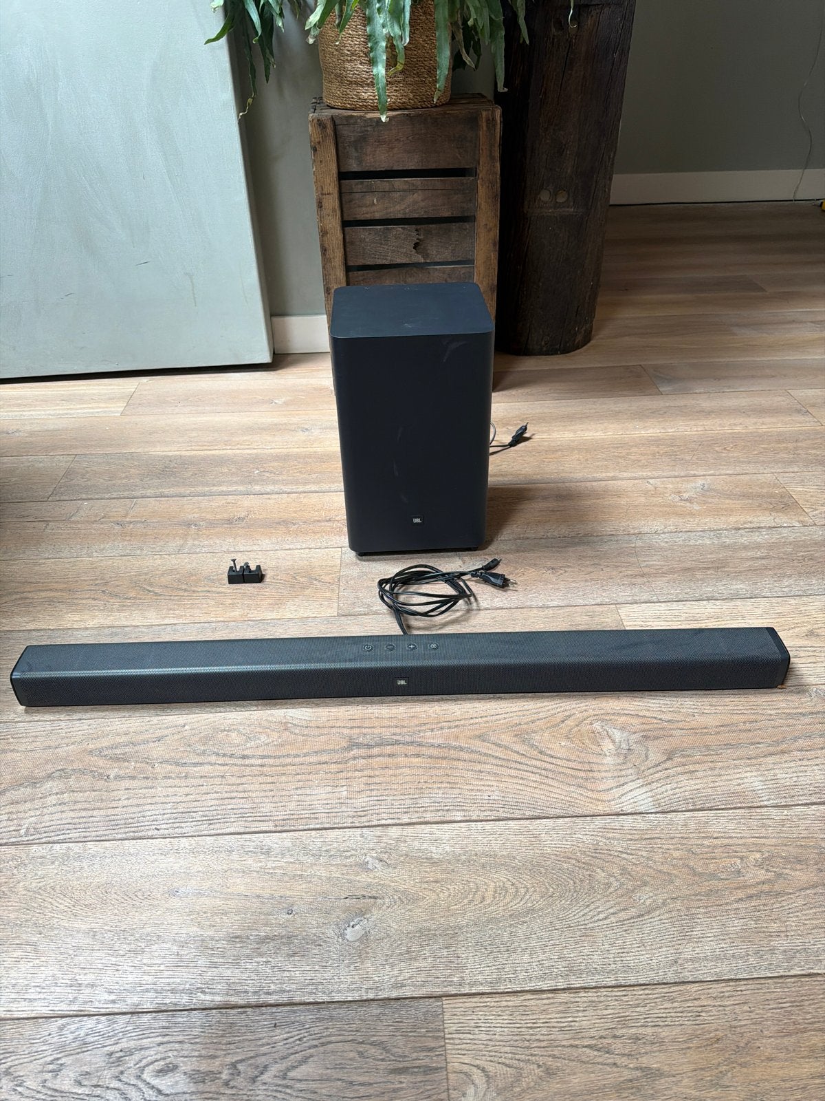 JBL Bar 2.1 Soundbar met draadloze subwoofer, Ophalen of Verzenden, Bluetooth, Zo goed als nieuw