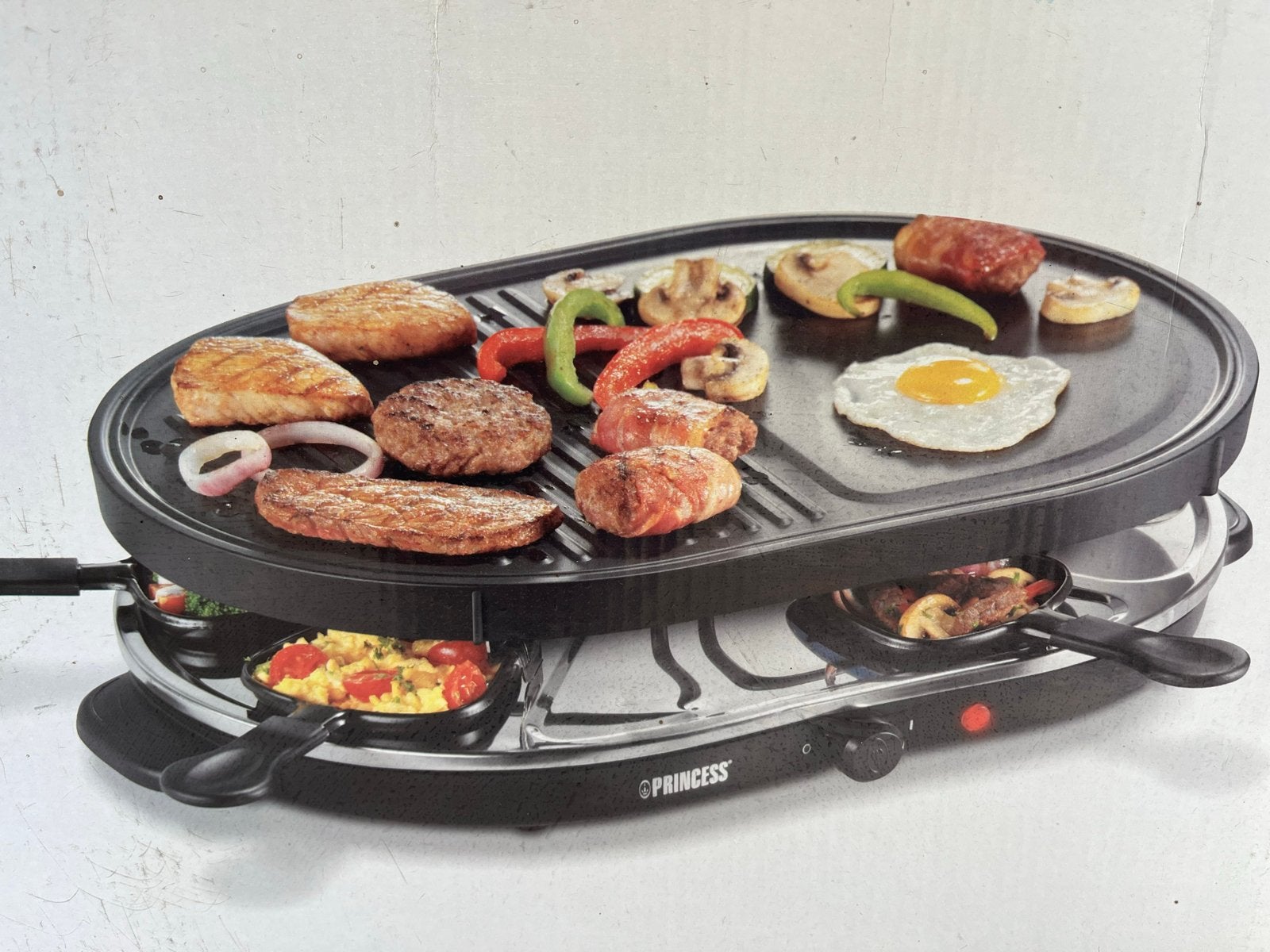 Princess Gourmet Fun Cook Set - 8 pp Raclette Grill NIEUW, Ophalen of Verzenden, Nieuw, 8 personen of meer
