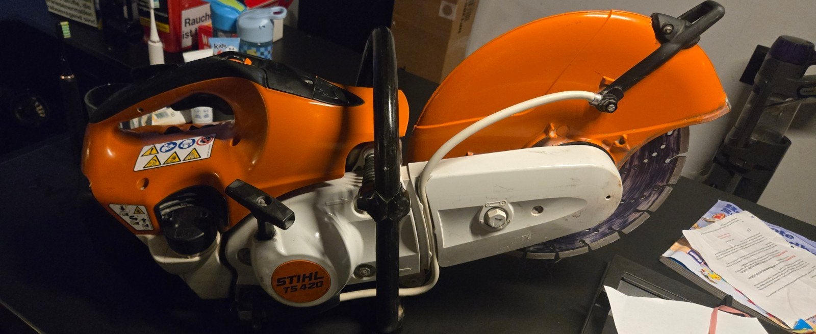 stihl 420 ts 350mm  doorslijper / bandenzaag, Ophalen, Benzine