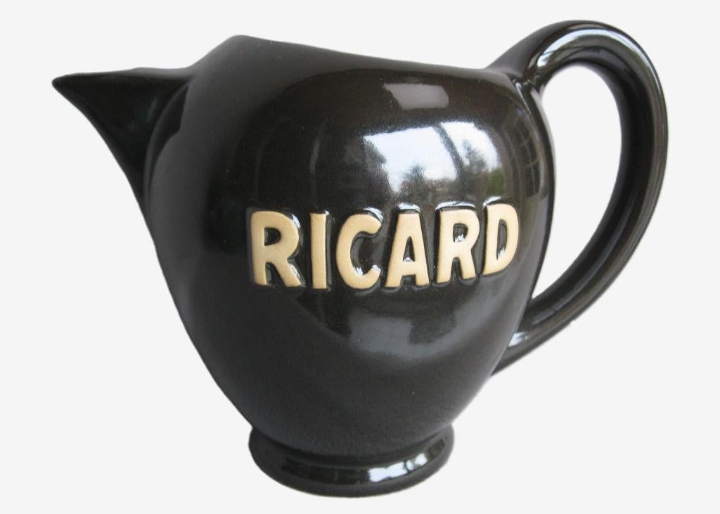 ZELDZAME vintage 3L kruik Ricard zwart., Verzamelen, Ophalen, Zo goed als nieuw, Gebruiksvoorwerp
