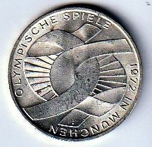 10  mark  1972  D  Duitsland. km. 131, Ophalen of Verzenden, Duitsland, Losse munt, Zilver