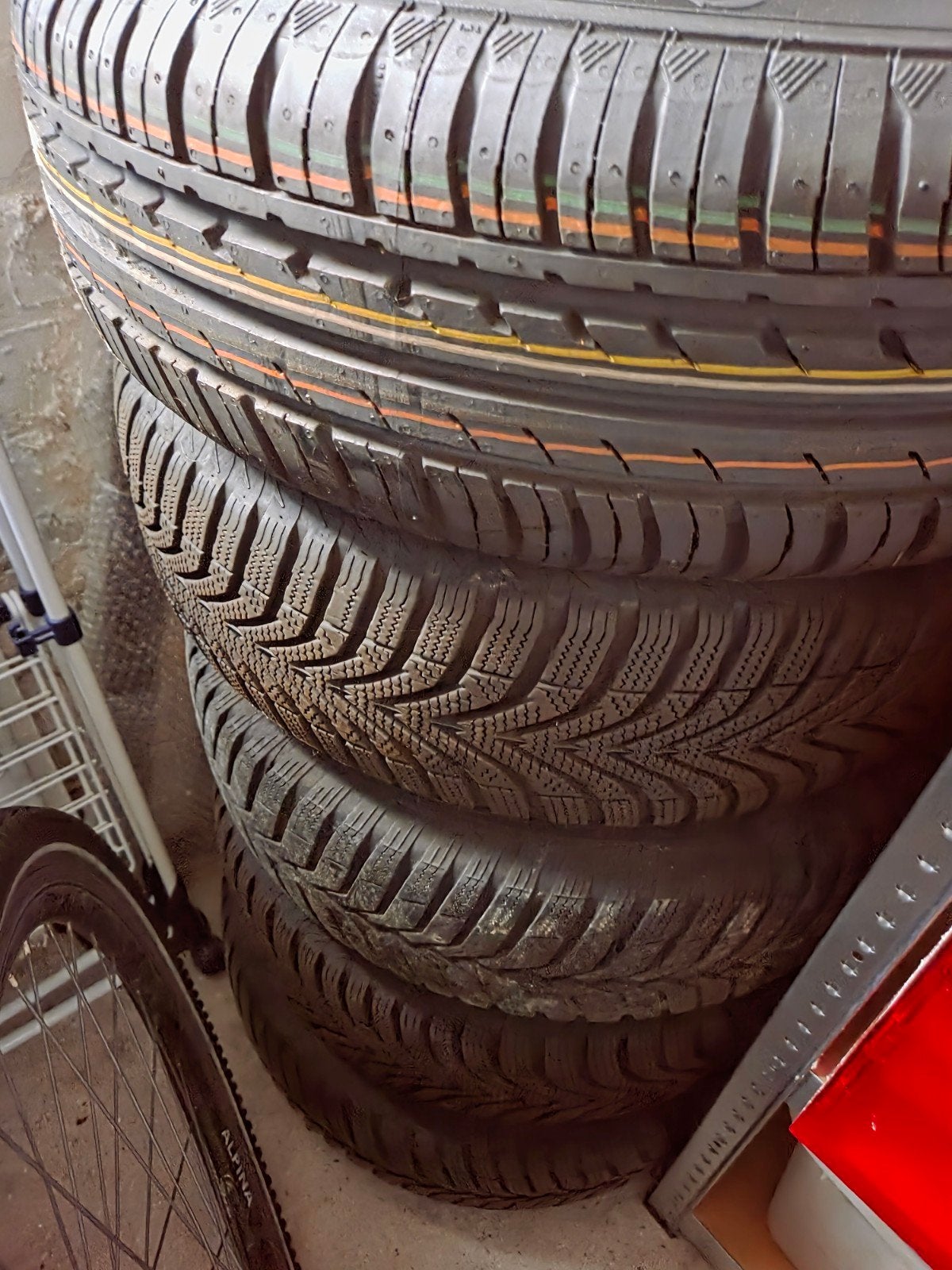 Winterbanden en thuiskomer 175/65 R14 82T, Auto-onderdelen, Ophalen, 14 inch, Gebruikt, 175 mm