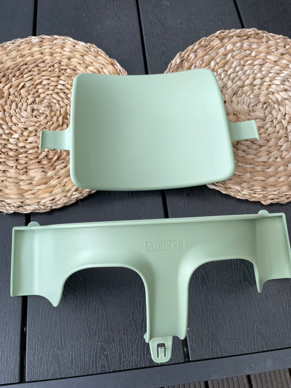 💚 Moss Green Babyset Stokke Tripp Trapp Kinderstoel 💚, Kinderen en Baby's, Kinderstoelen, Ophalen of Verzenden, Gebruikt, Meegroeistoel