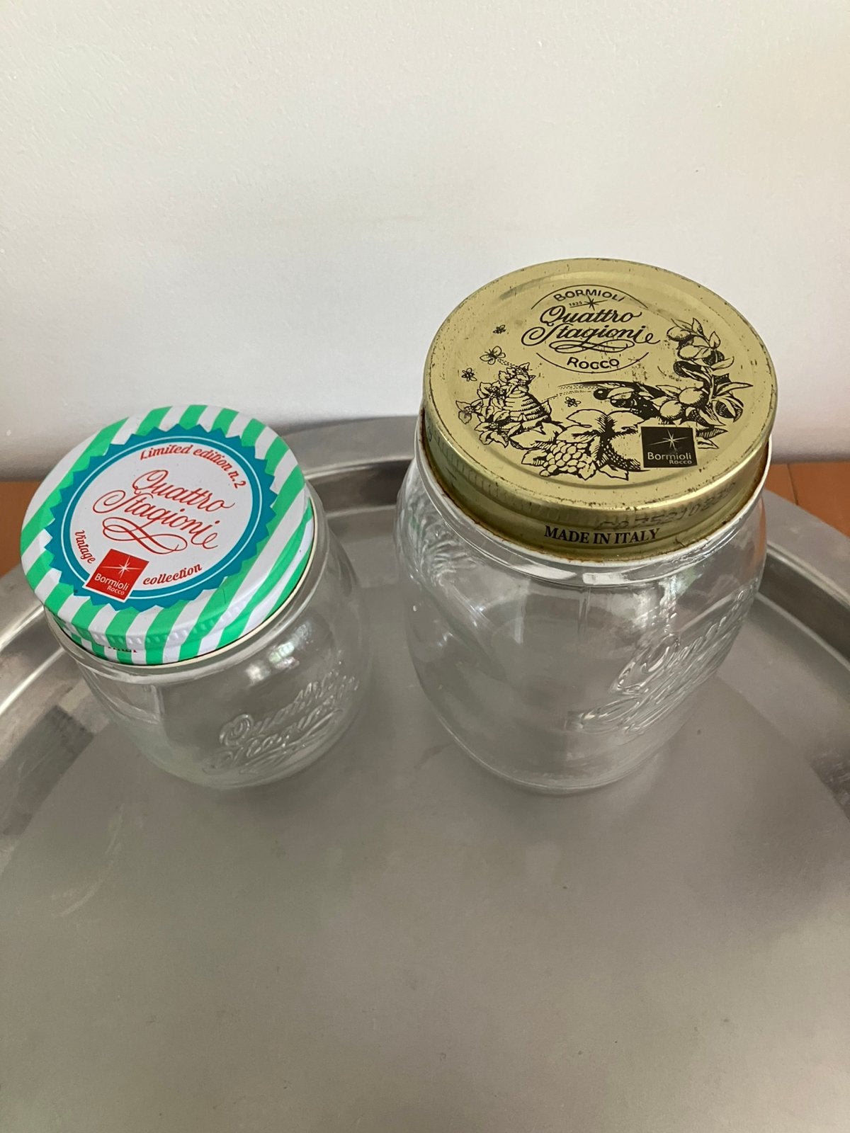 Quatro Stagioni Inmaak potten, jam, appelmoes enz, Ophalen of Verzenden, Zo goed als nieuw, Overige materialen, Pot, Bus of Blik