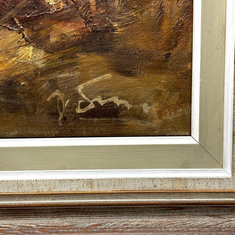 Joop Smits (1938-2014) - Landschap met ven, Antiek en Kunst, Ophalen of Verzenden