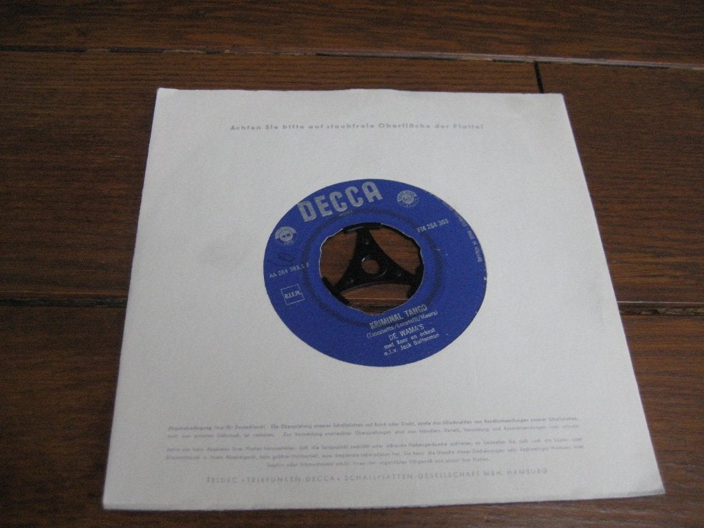 60s nl de wama;s kriminal tango/makc the knife, Ophalen of Verzenden, Gebruikt, 7 inch, Nederlandstalig
