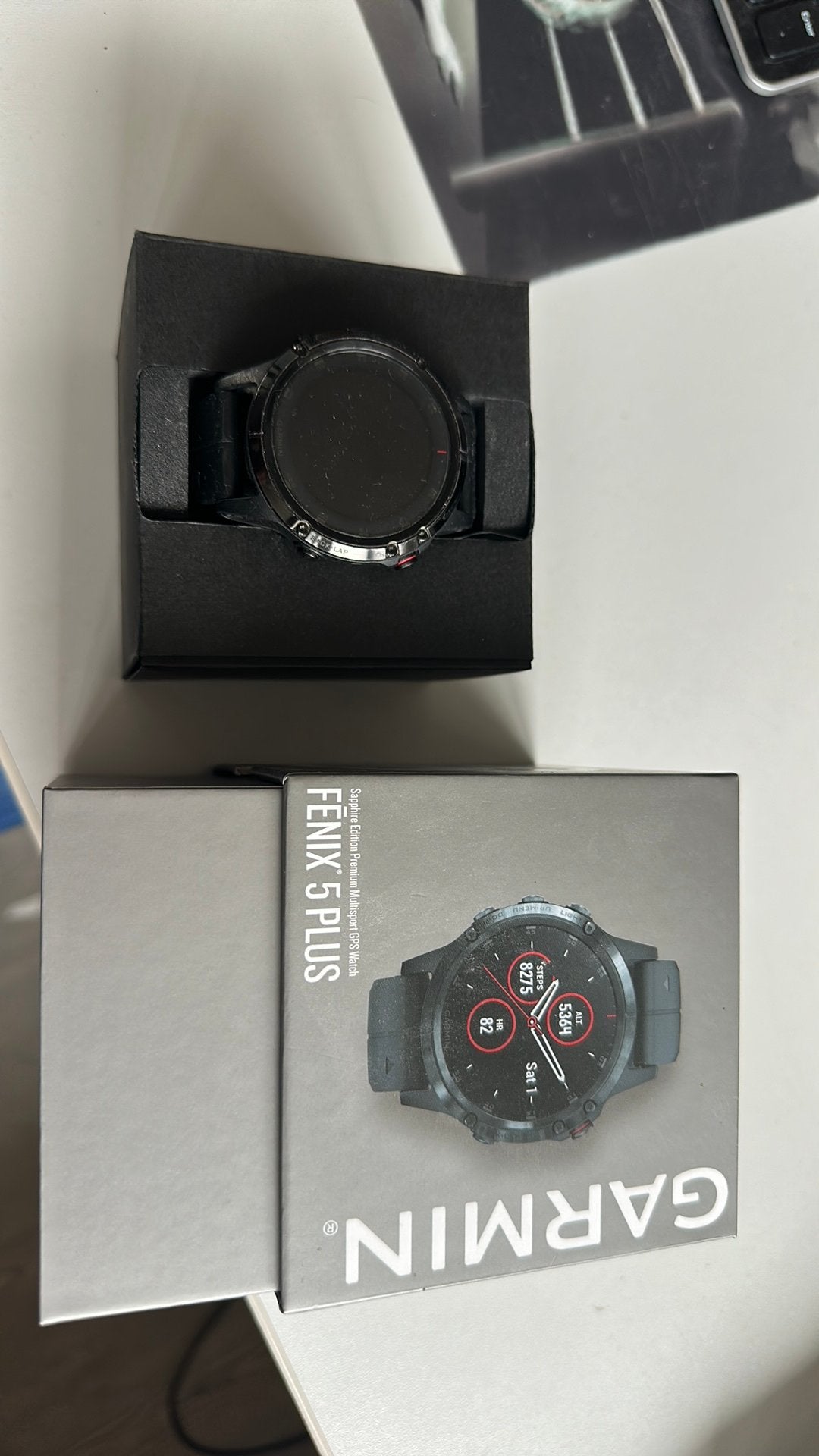 Garmin Fenix 5 Plus - gebruikt, Gebruikt, Zwart, Ophalen of Verzenden, Waterdicht