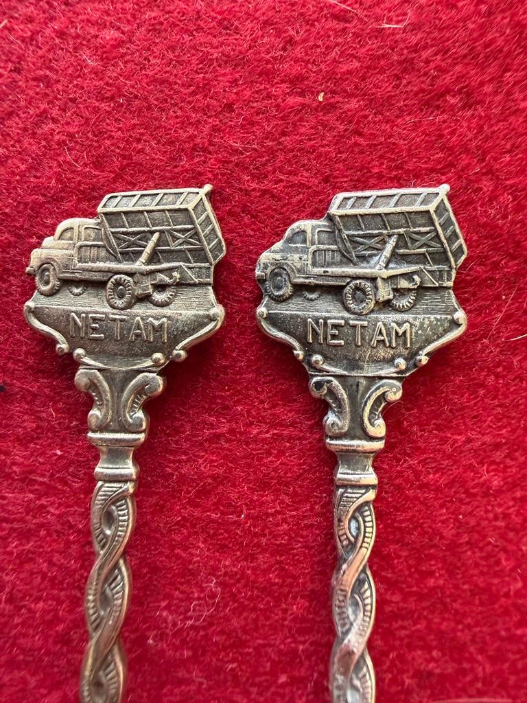 Netam-Fruehauf lepeltjes, Antiek en Kunst, Ophalen of Verzenden