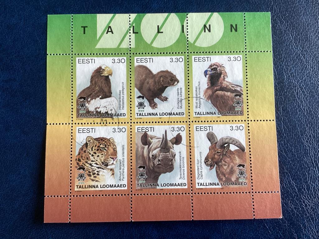 Eesti Tallinn Zoo -1997-Dieren -Mi.294/99, Ophalen of Verzenden, Gestempeld