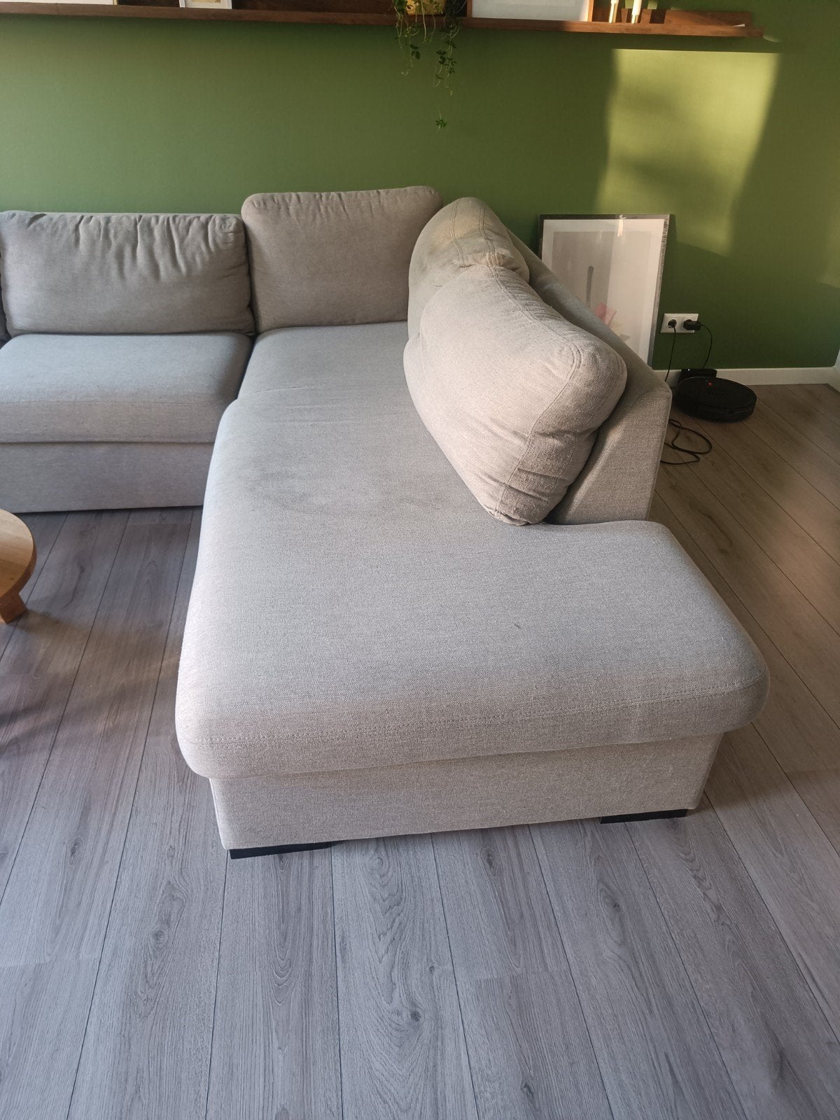 Gratis! Comfortabele hoekbank, gratis af te halen, Huis en Inrichting, Banken | Bankstellen, Ophalen, 250 tot 300 cm, Gebruikt