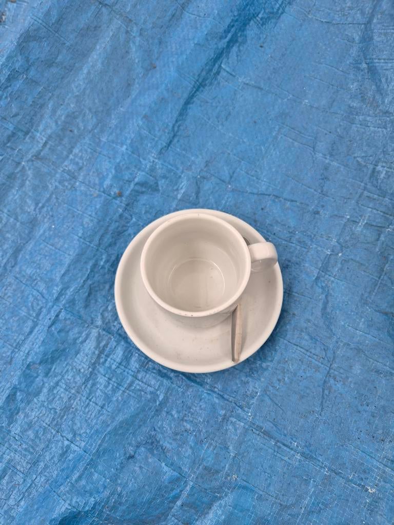 64x Olympia Whiteware Horeca Kop & Schotel 200ml, Ophalen