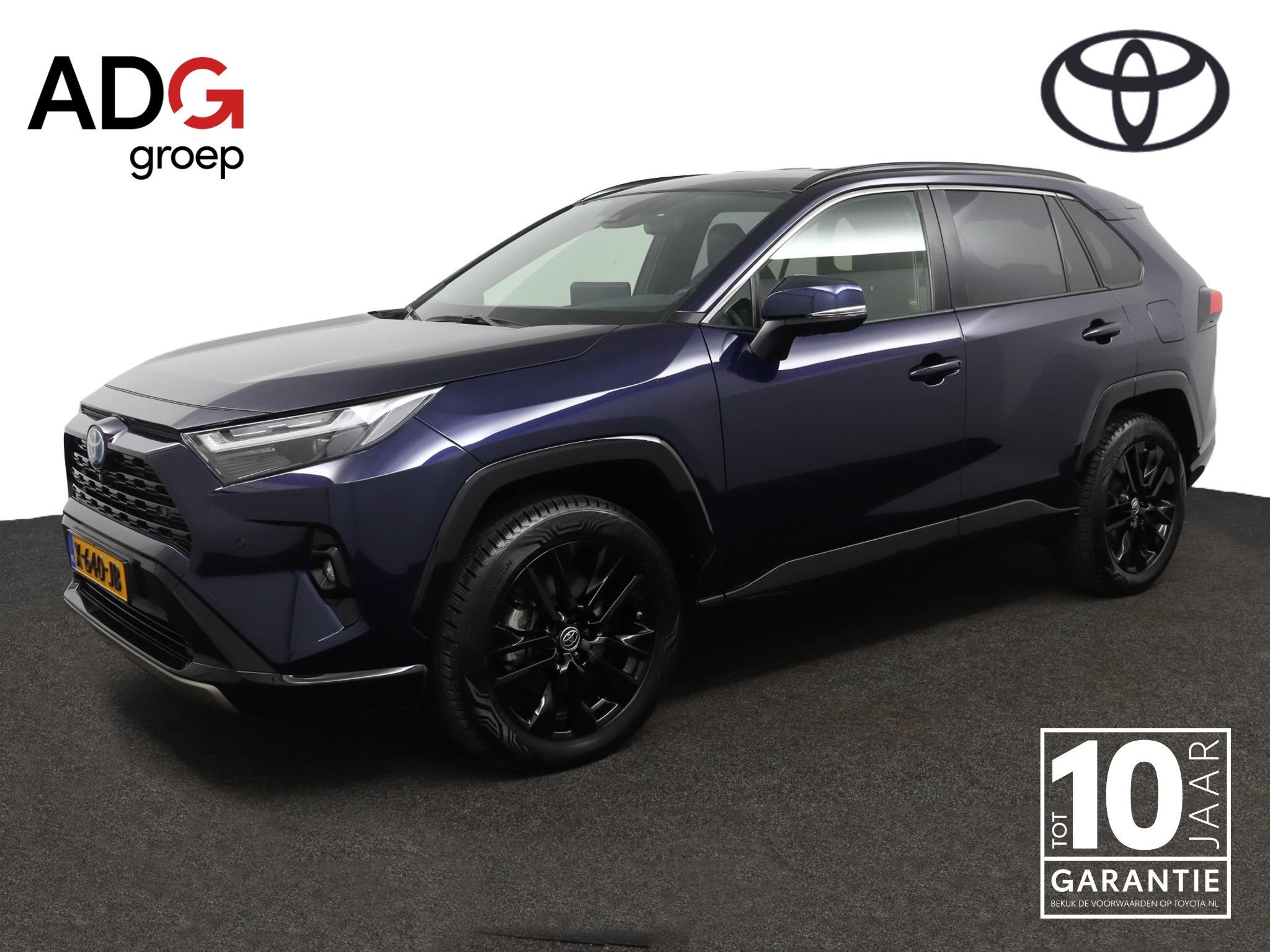 Toyota RAV4 2.5 Hybrid Style | All seasons | Innovation pack, Gebruikt, 4 cilinders, Blauw, Leder en Stof