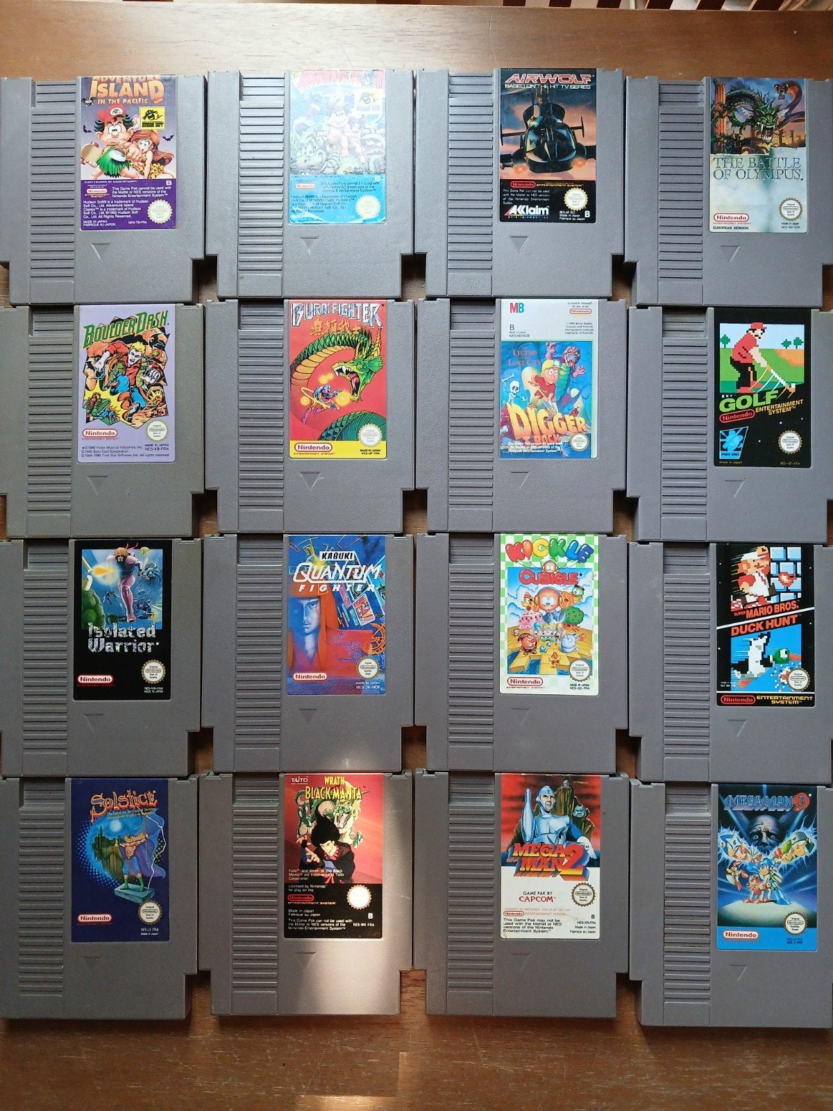 16 NES spellen, Avontuur en Actie, Gebruikt, 1 speler, Eén computer