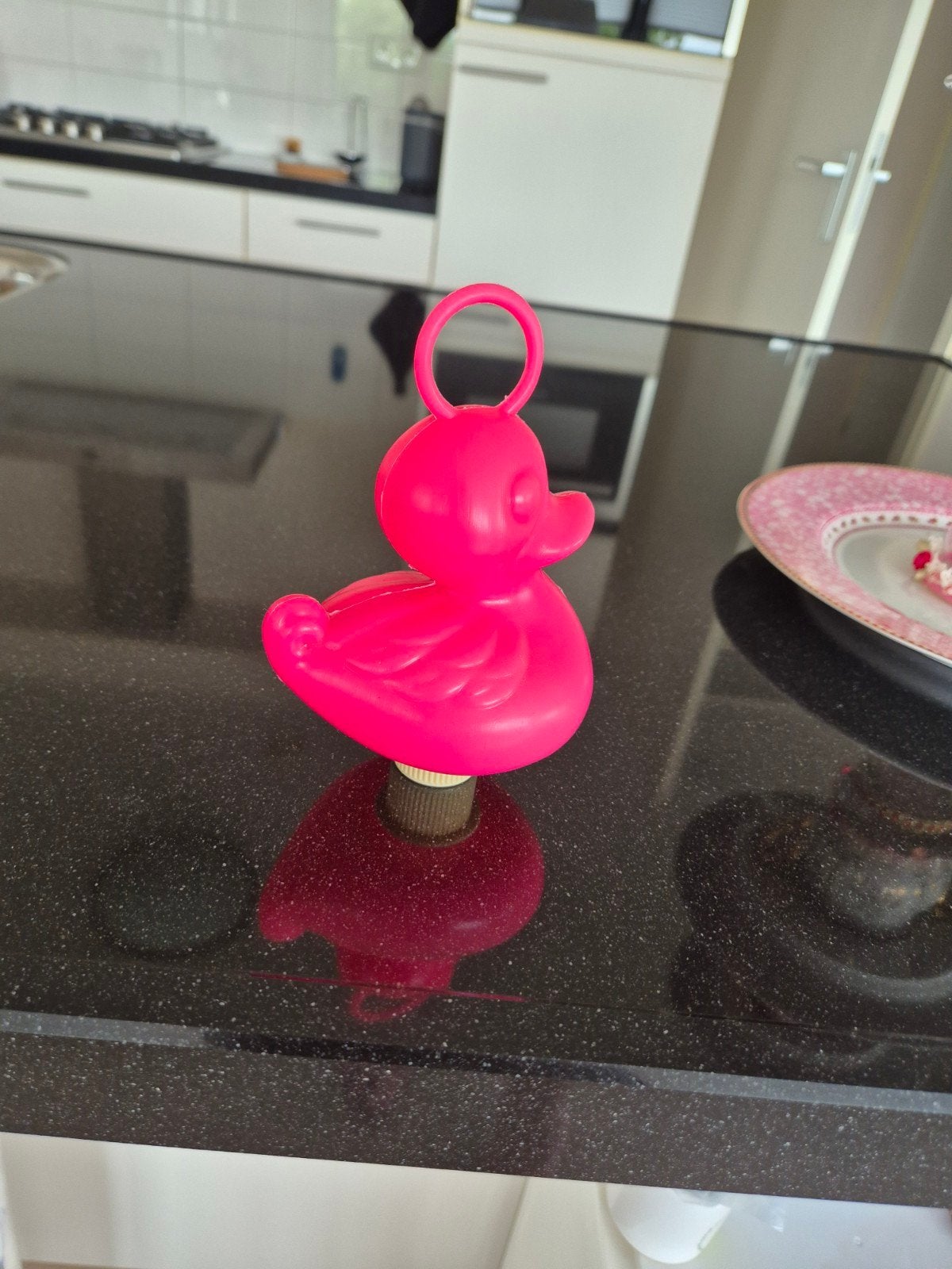 6 badeendjes: 5 roze en 1 zwarte, 12cm, Ophalen of Verzenden, Nieuw, Overige typen