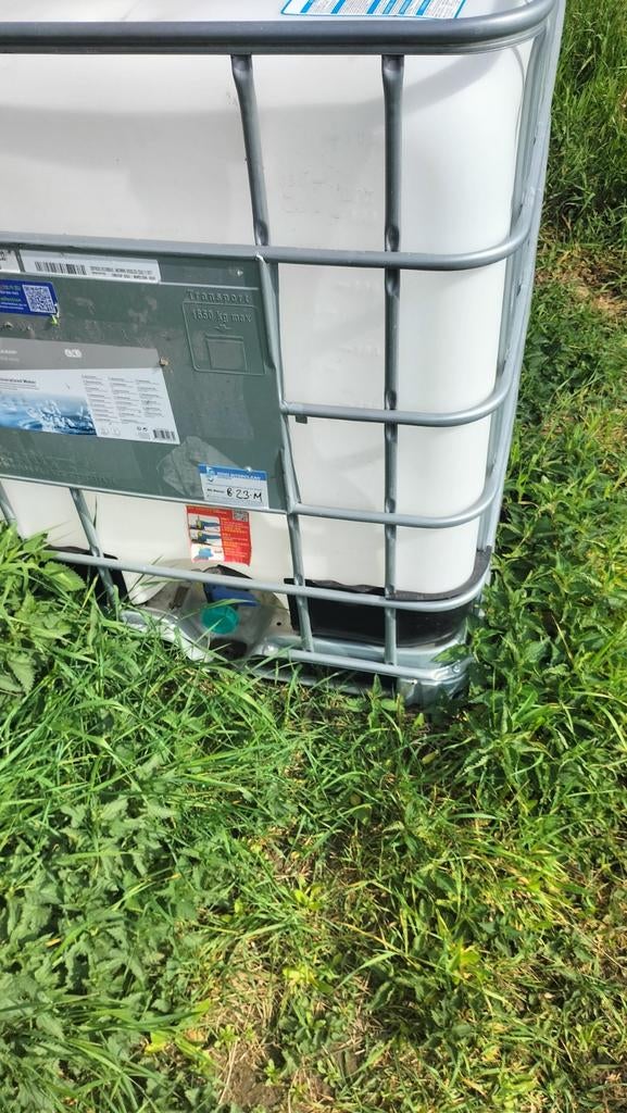 IBC container 1000 liter met kraan, Tuin en Terras, Kunststof, Gebruikt, Met kraantje, 150 liter of meer