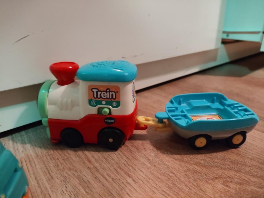 VTech Toet Toet Auto's Trein met wagon en bulldozer, Ophalen, 6 maanden tot 2 jaar