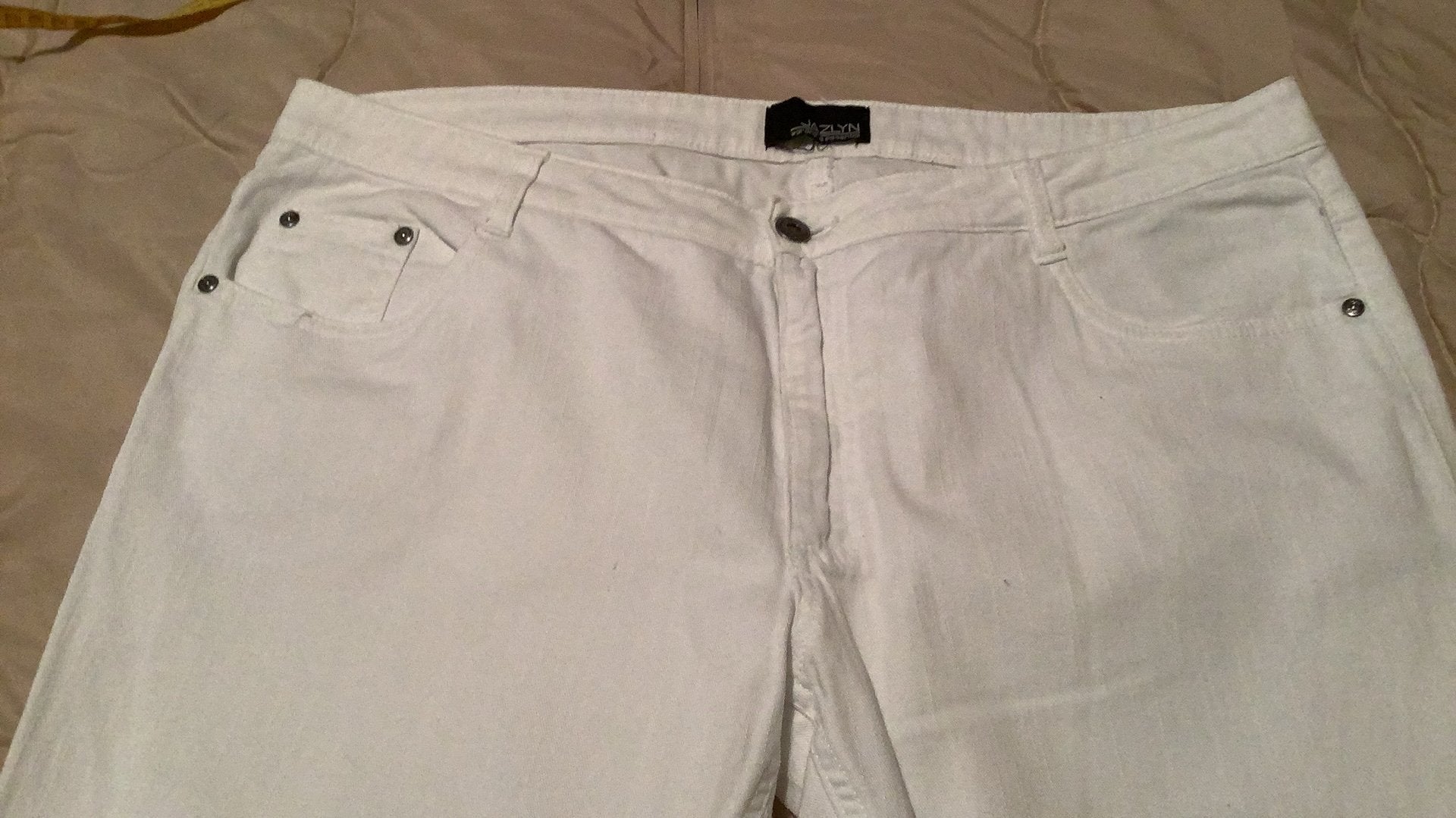 Witte broek kuitmodel  maat 46, Wit, Maat 46/48 (XL) of groter, Ophalen of Verzenden, Zo goed als nieuw