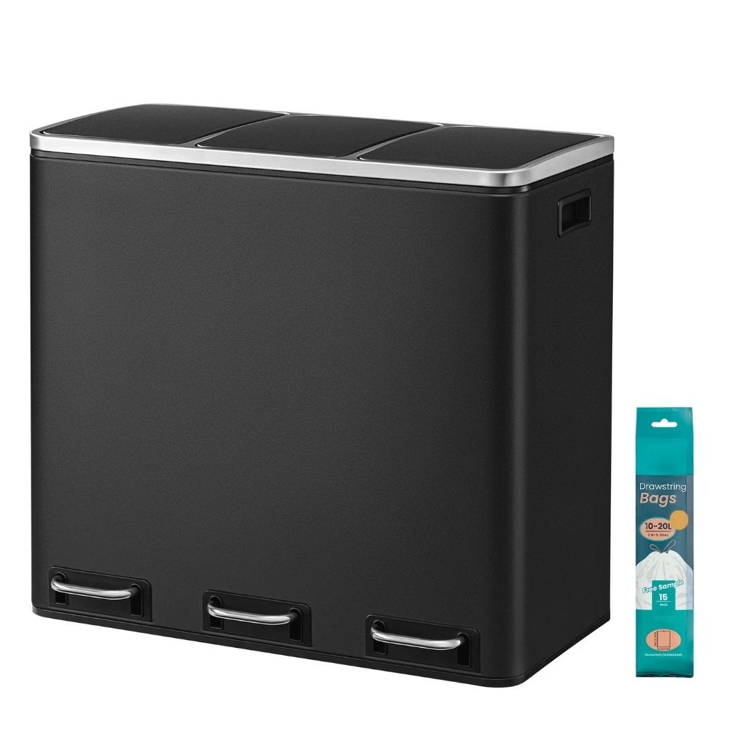Songmics driedubbele prullenbak – nieuw in verpakking!, 50 – 75, Met pedaal, Nieuw, 40 liter of meer